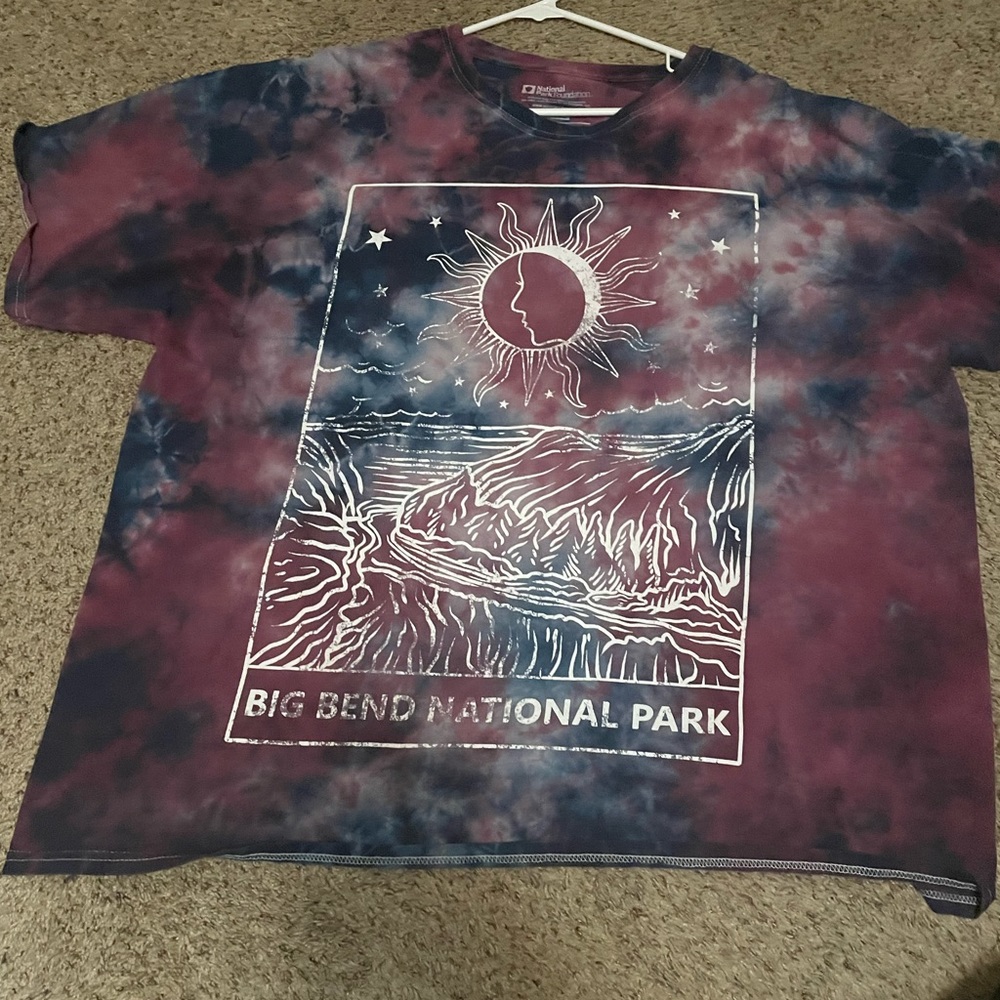 National Parks Purple Tie-Dye Big Bend Shirt